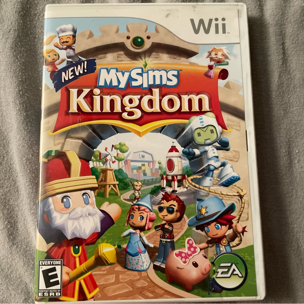 Nintendo Mysims Kingdom Wii Game Case  Multicolor